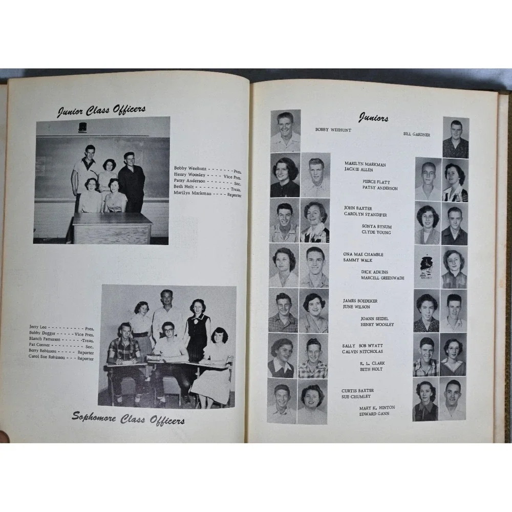 1953 Meridian Texas Yellow Jacket School Yearbook Annual Vintage